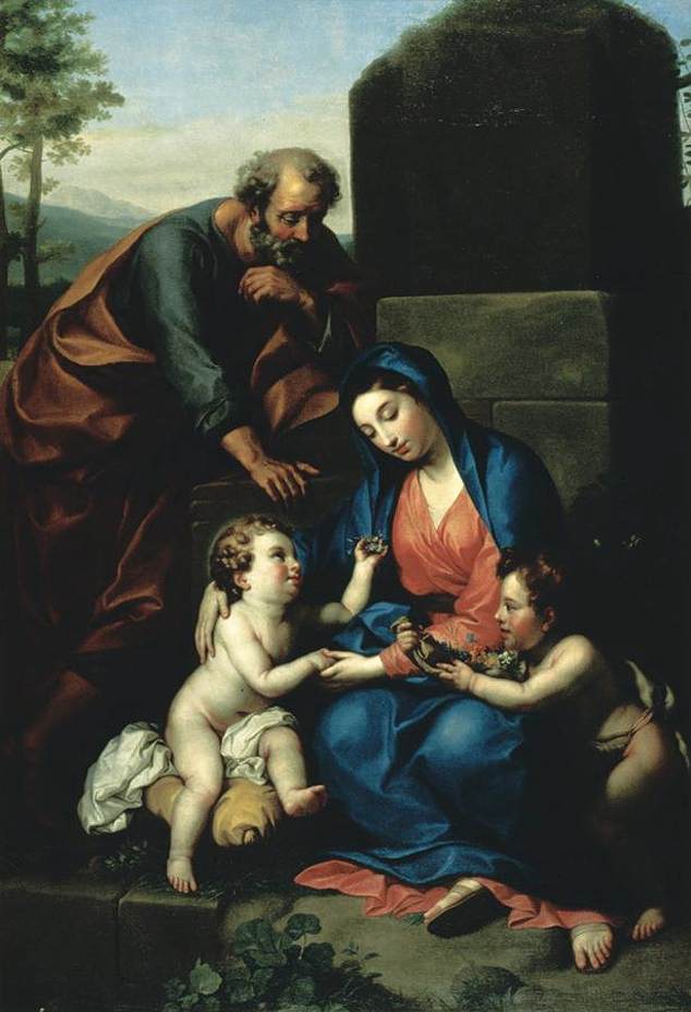 La Sagrada Familia avec le bébé San Juan Bautista