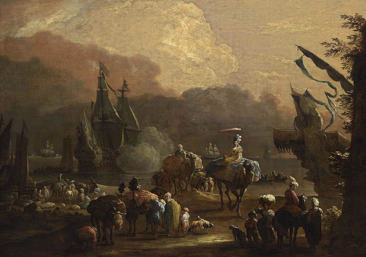 Scena z portu śródziemnomorskiego
