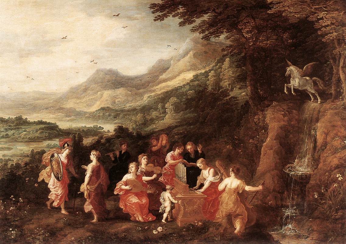 The Visit of Helicon or Minerva to the Muses