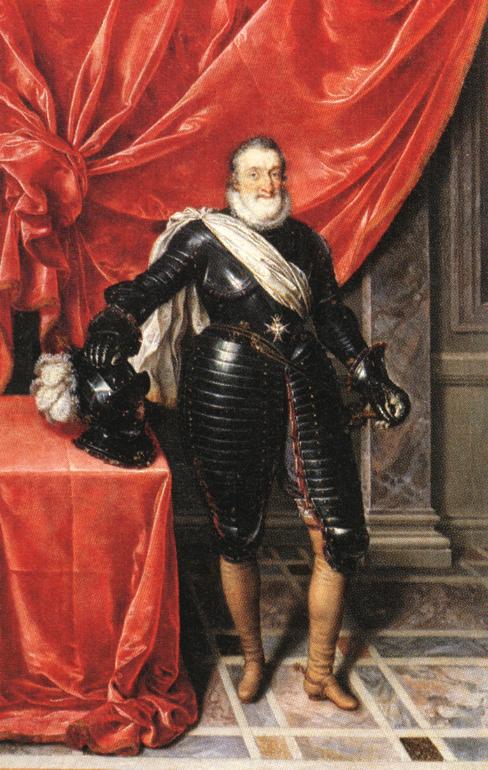 Henrique IV, rei da França em armadura
