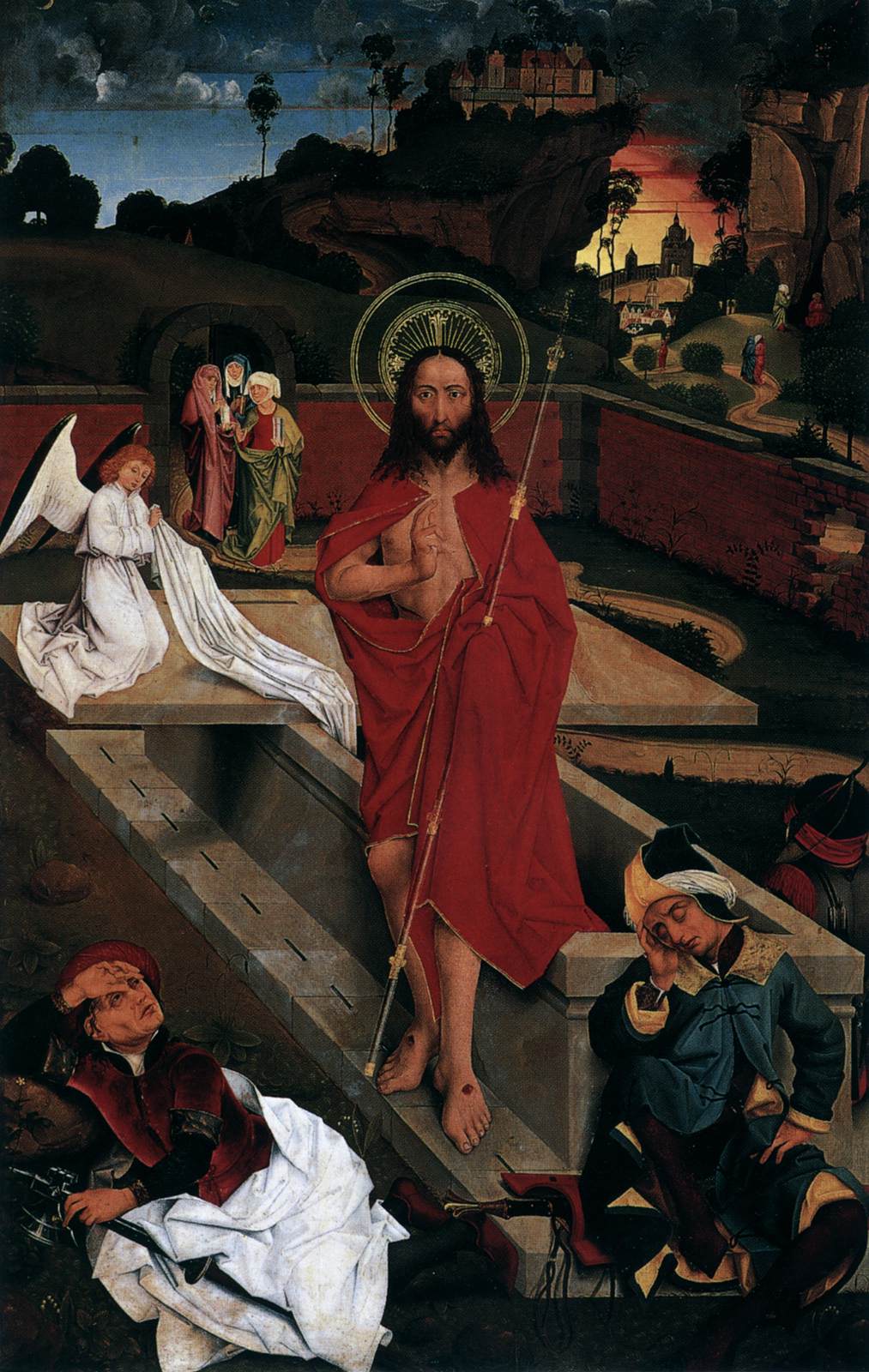 Die Auferstehung der Hof -Altarpiece -Auferstehung