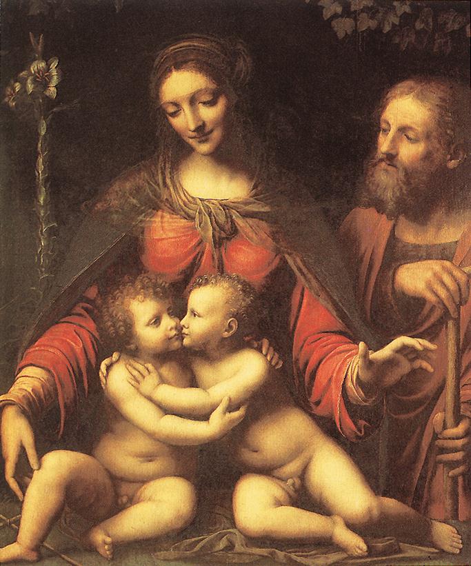 La Sagrada Familia con El Bebé San Juan