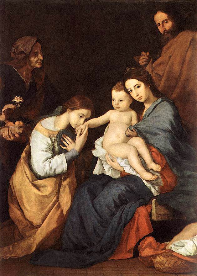 A Sagrada Família com Santa Catarina