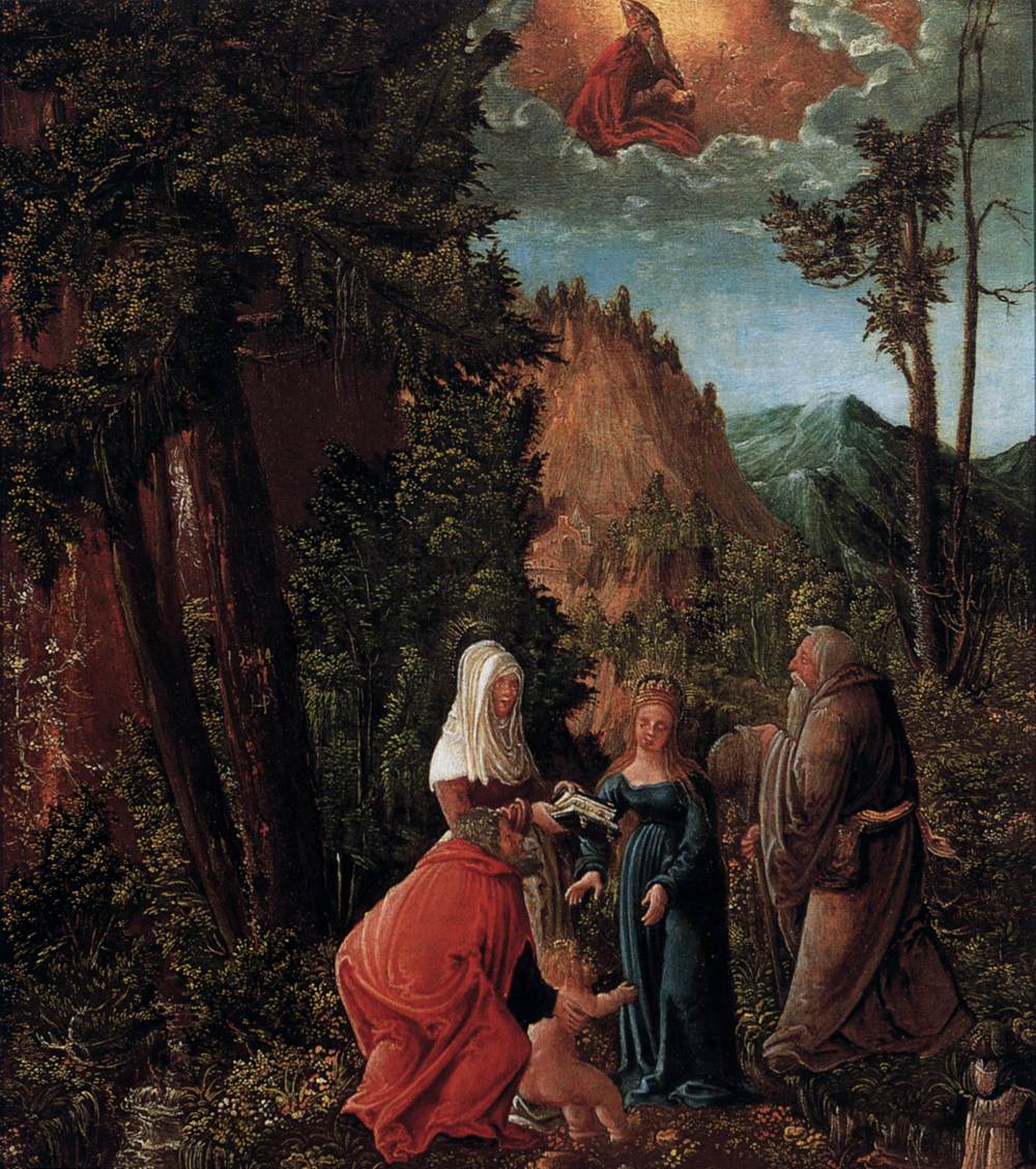 The Holy Family in a Forest