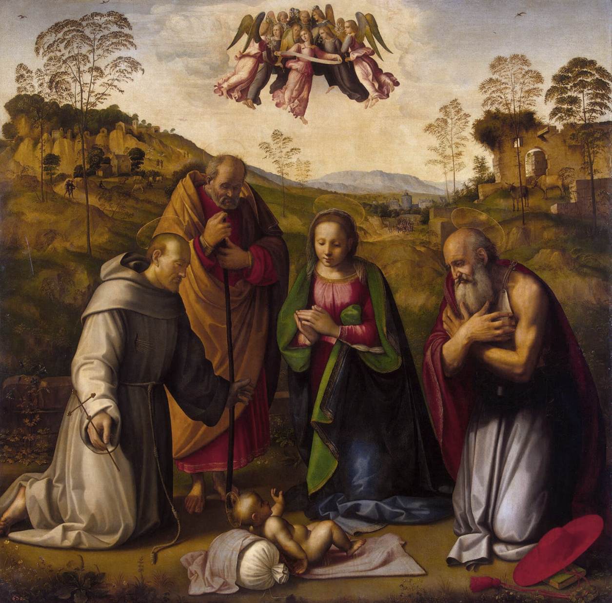 The Holy Family with Saint Francis and Jerome