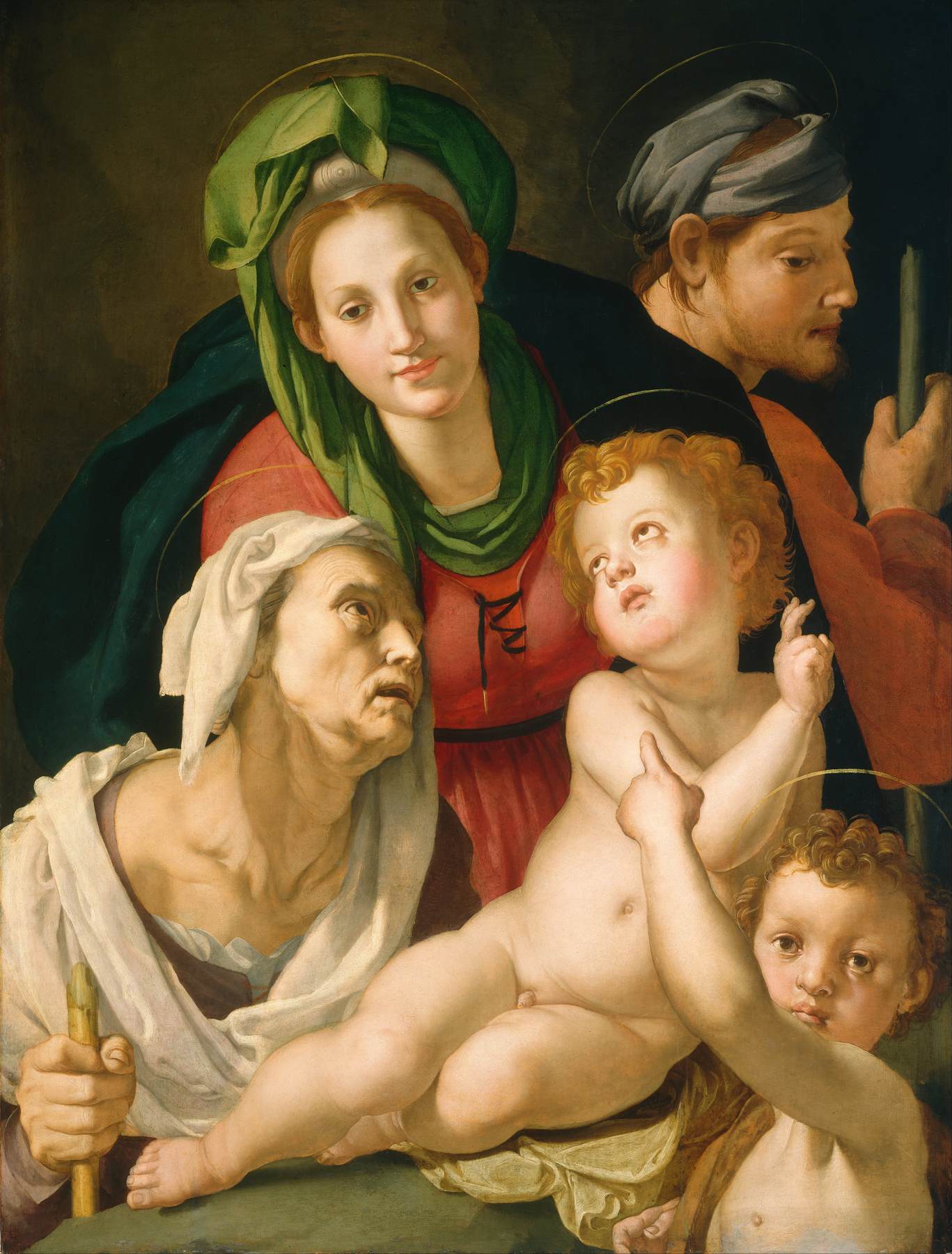 A Sagrada Família com Santa Ana e o Menino São João