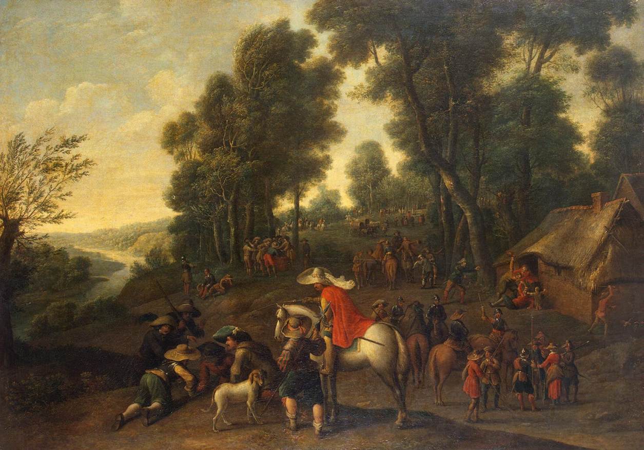 Arrest of Riders in a Forest