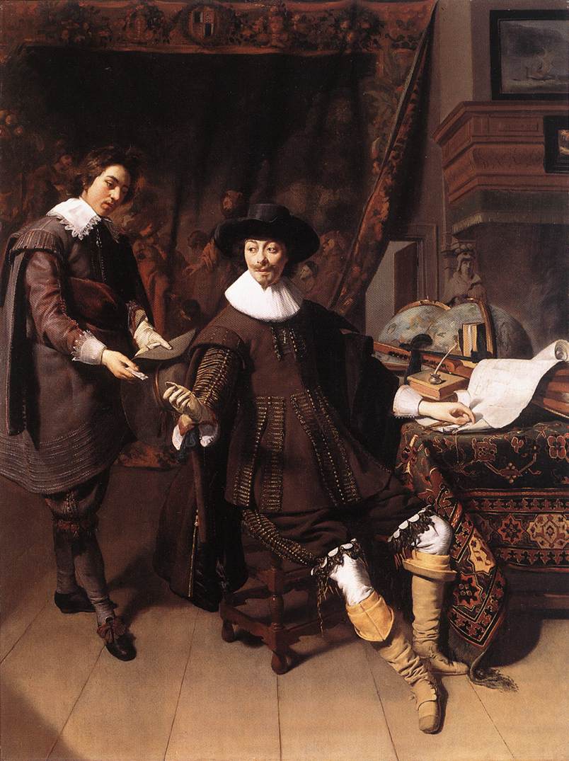 Constantijn Huygens i jego pracownik