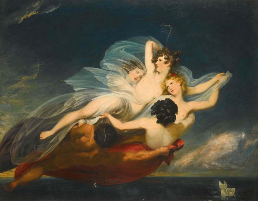 Hylas porté par des nymphes