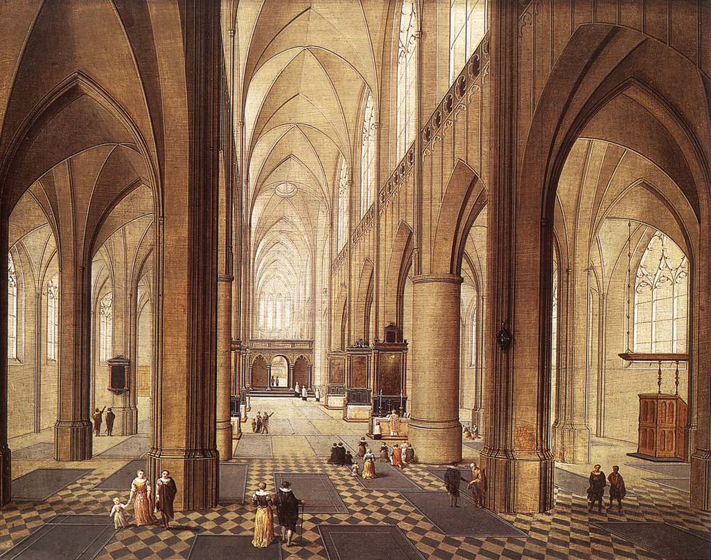 À l'intérieur d'une église