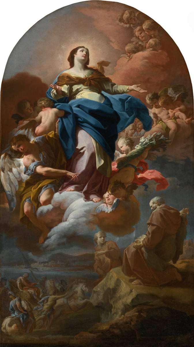 The Immaculate Conception with the Prophet Elijah