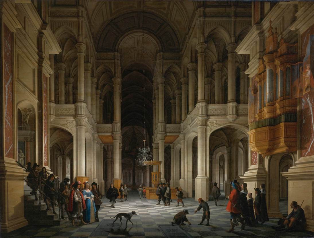 À l'intérieur d'une église