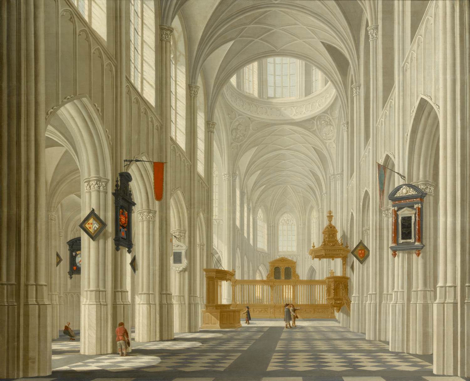 À l'intérieur d'une église