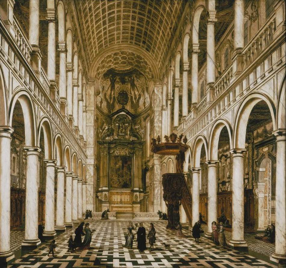 Interior of the Jesuit Church in Antwerp