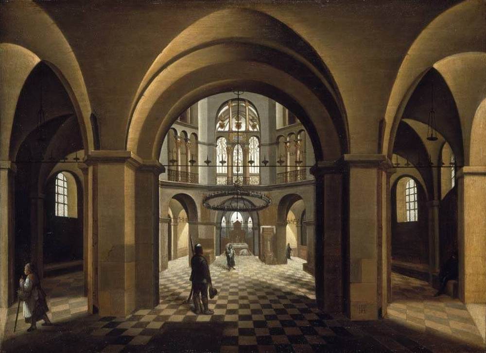 Interior of the Palatine Chapel, Aachen