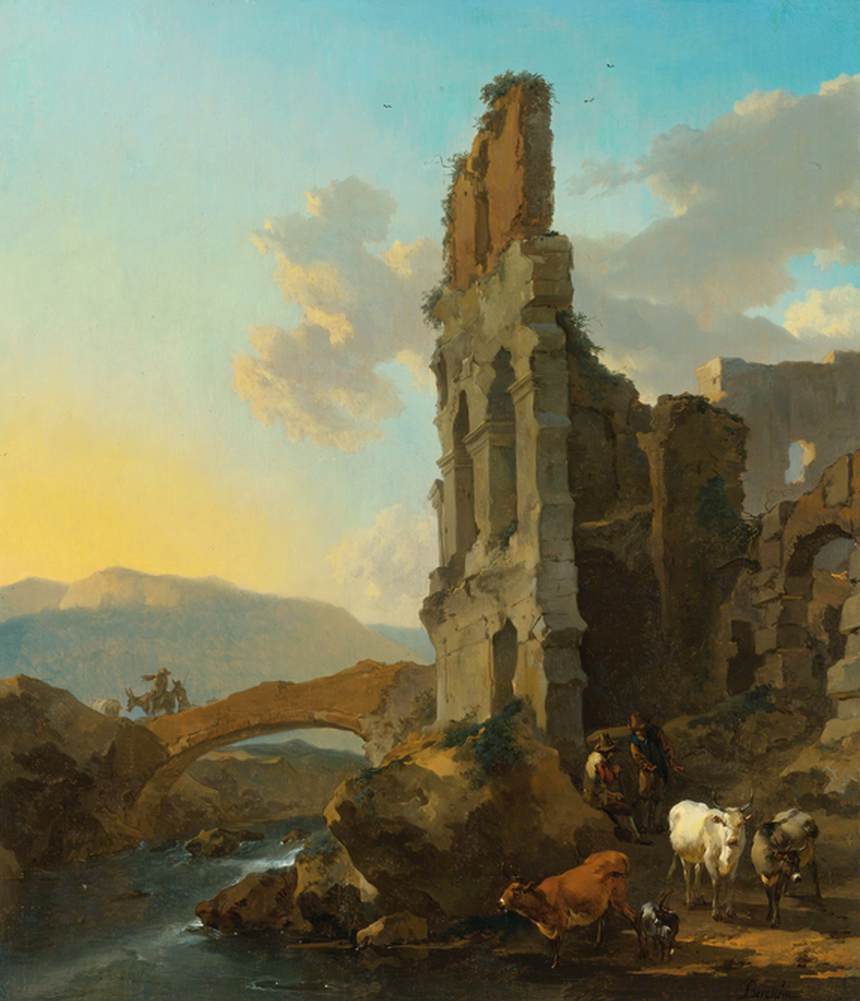 Paysage de la rivière italienne