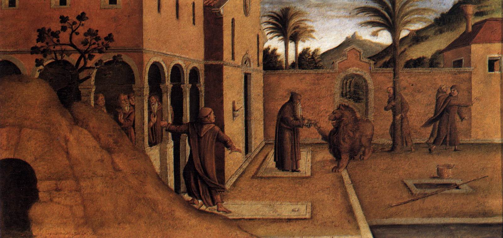 San Jerónimo przyniesie Lwa do klasztoru