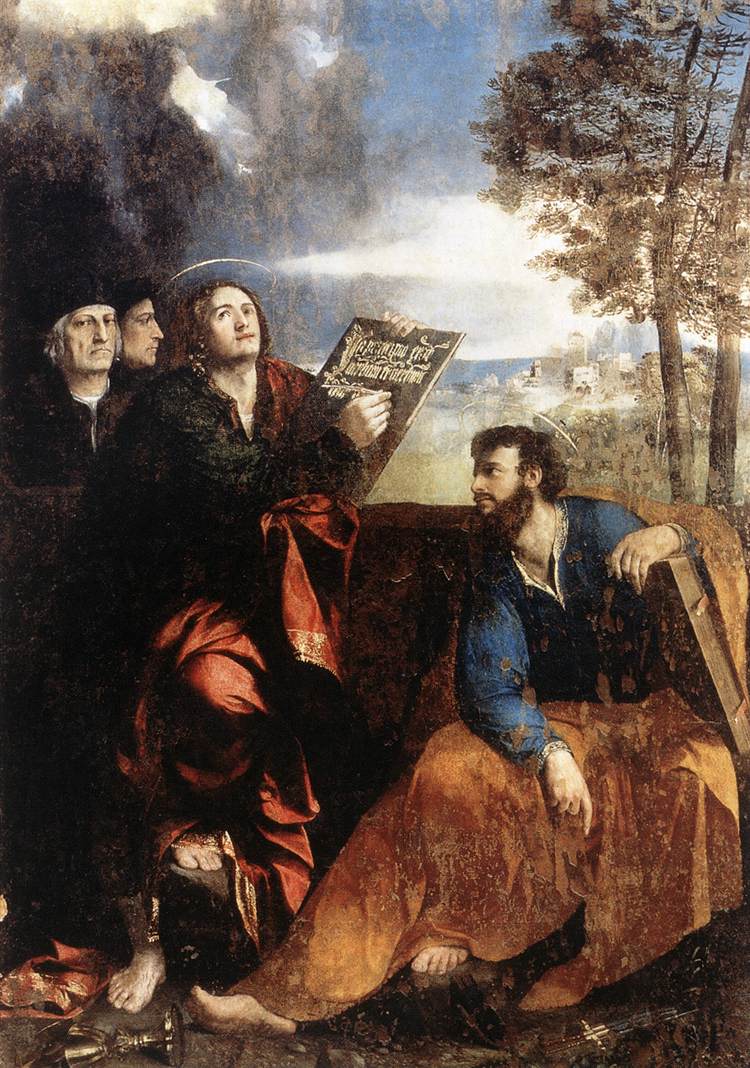 San Juan i Bartolomeo z dawcami