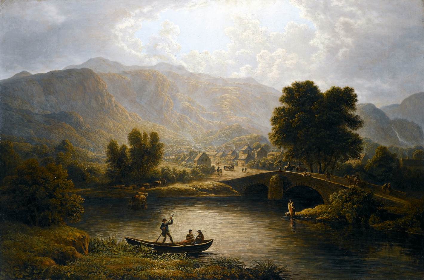 View of Keswick, in the Lake District, Cumberland