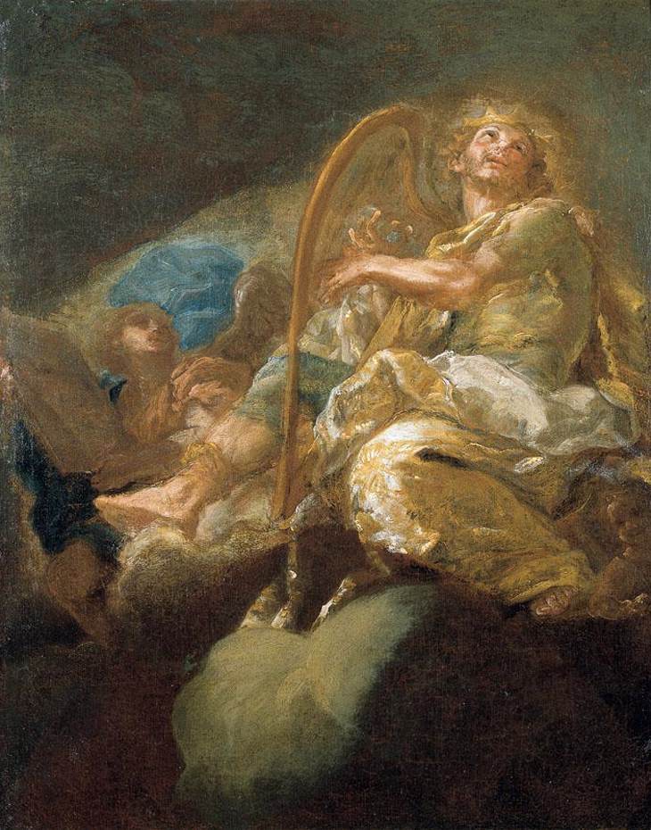 King David Playing the Harp