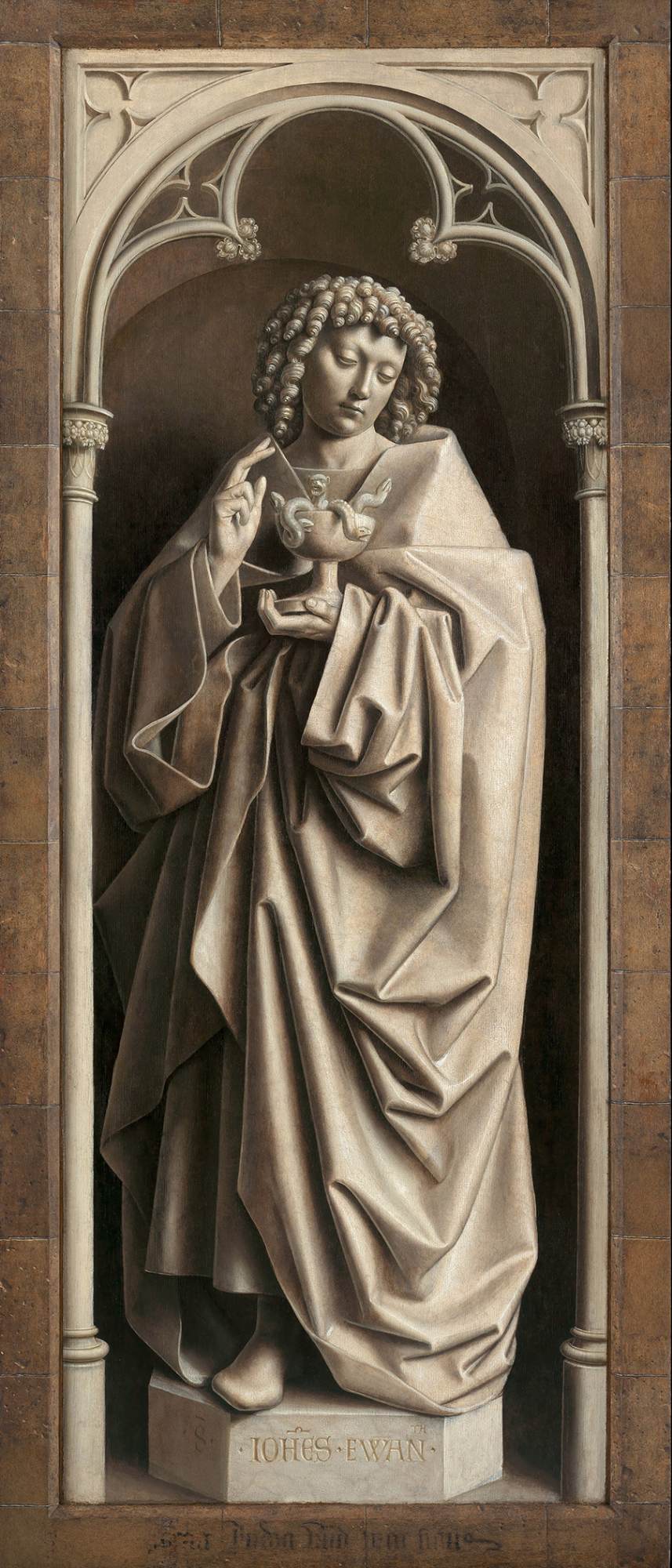 Das Altarbild Gent: Heiliger Johannes der Evangelistin