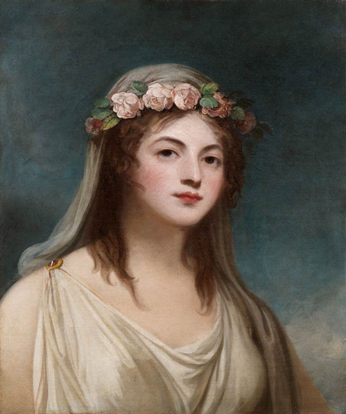 Retrato de Lady Emma Hamilton Como Flora