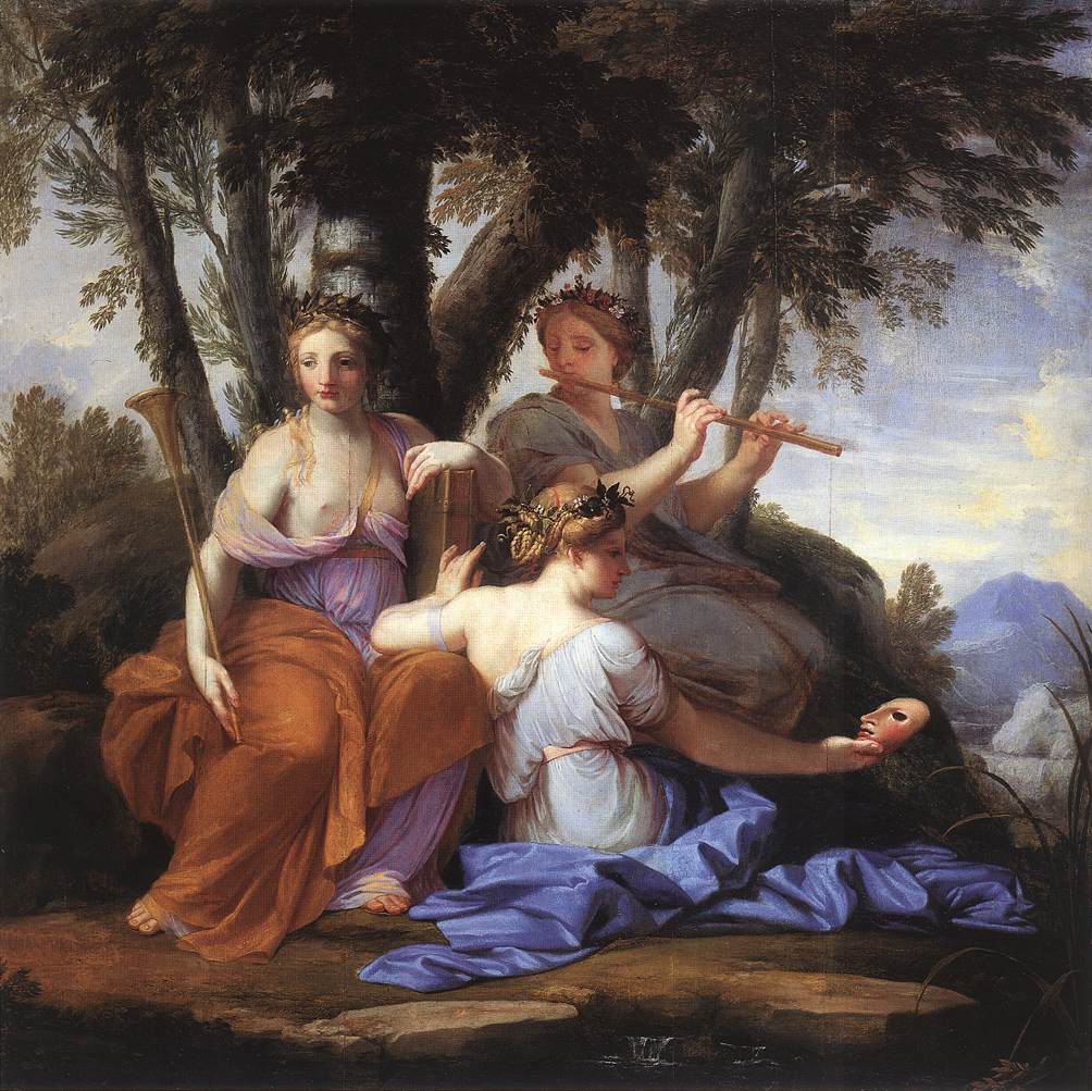 Las Musen: Clio, Euterpe und Thalia