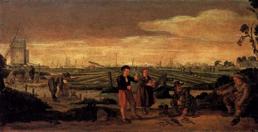 Fishermen and Farmers in a Landscape