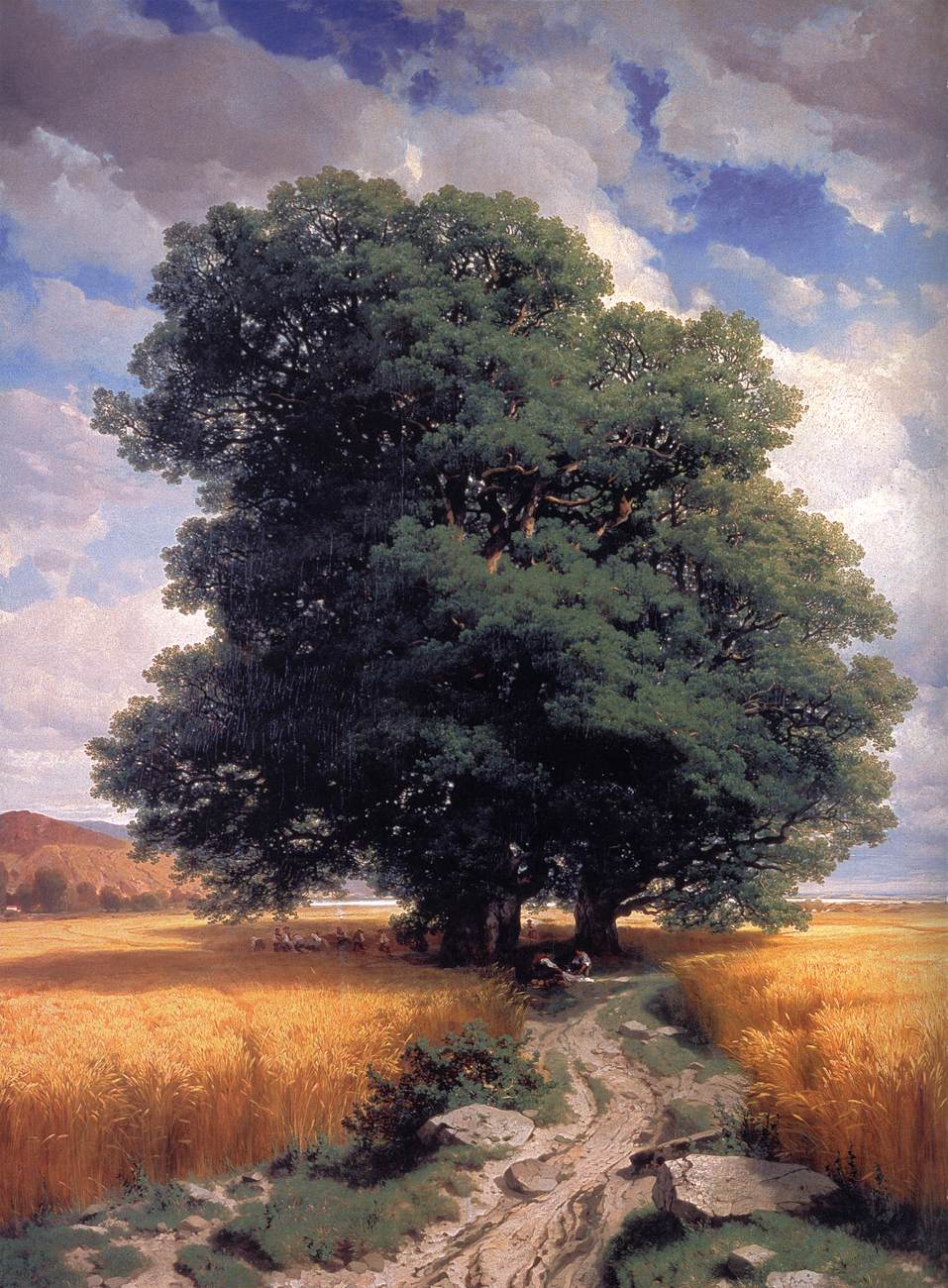 Landscape with Oaks