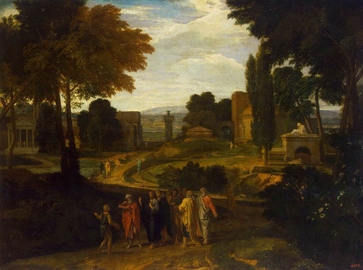 Landschaft mit Christus und seinen Jüngern