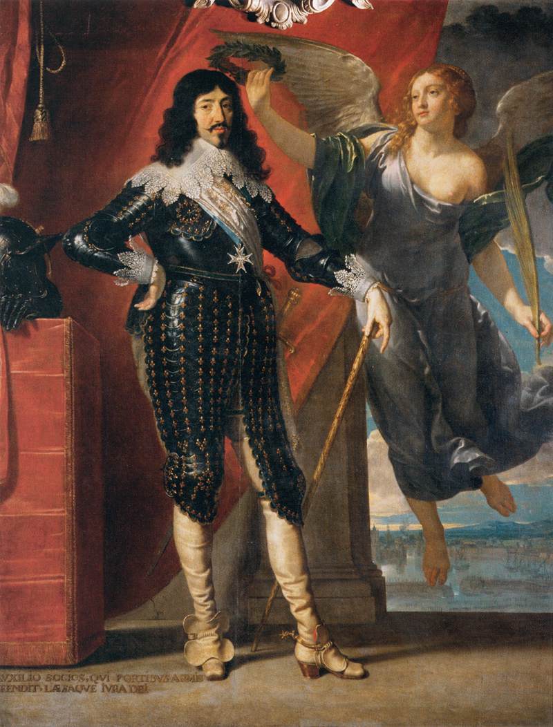 Louis XIII Coronado Por La Victoria (Asedio de La Rochelle, 1628)