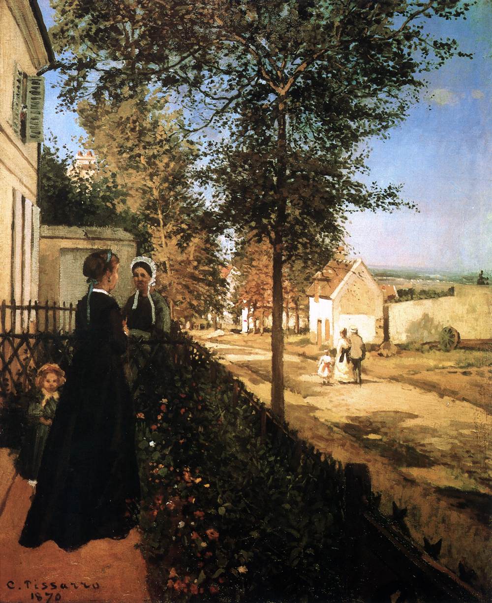 Die Straße von Versailles in Louveciennes