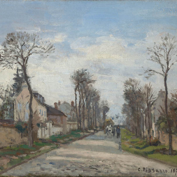 Camille Pissarro、LA GRAND'ROUTE, LOUVECI File:La route de Louveciennes (1870) - Camille Pissarro
