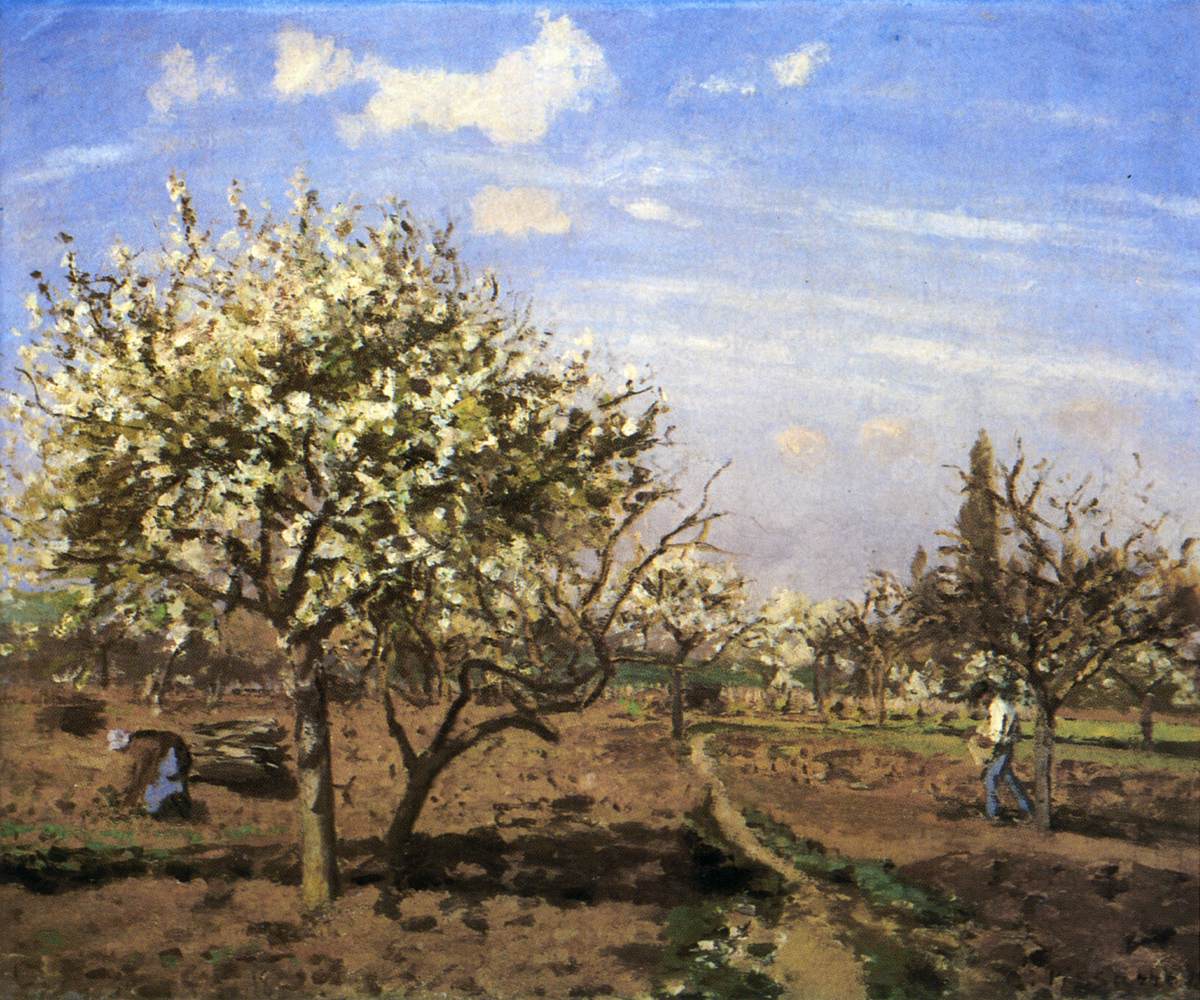 Obstgarten in Flor, Louveciennes