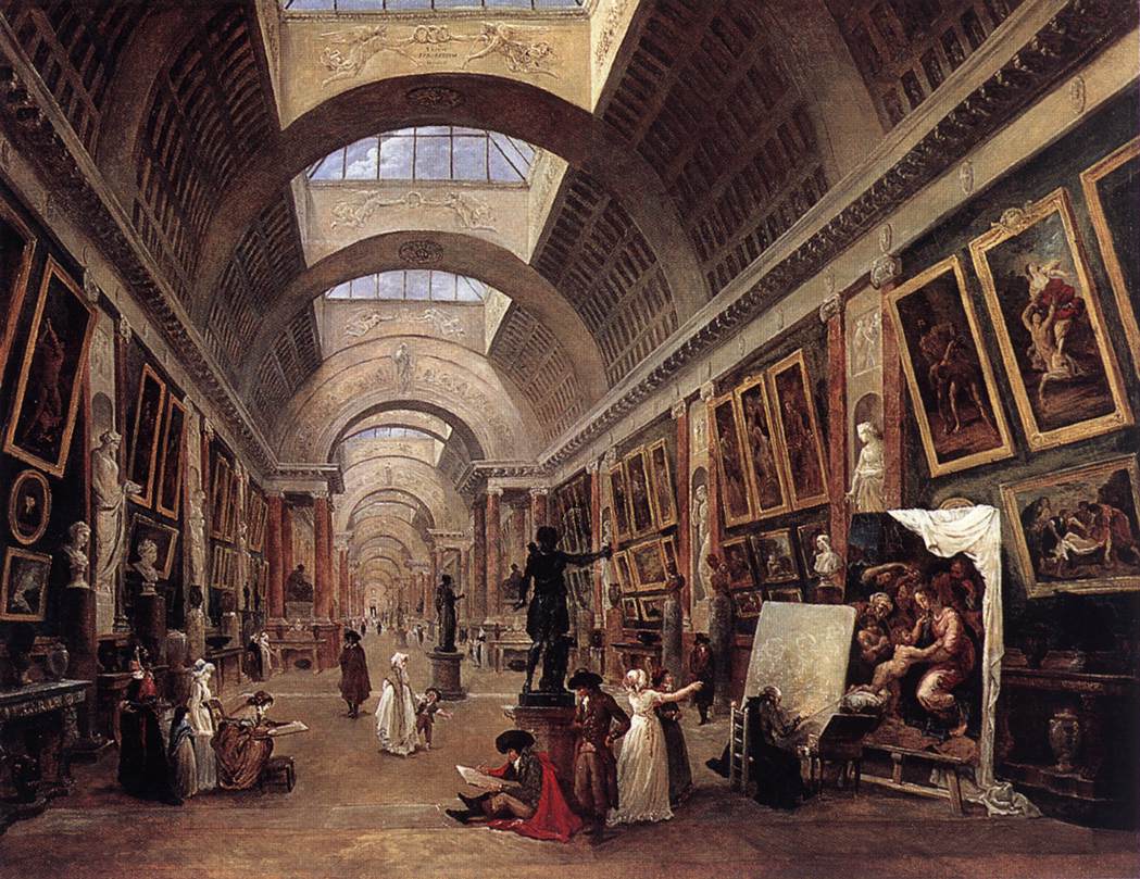 Design für die großartige Galerie im Louvre
