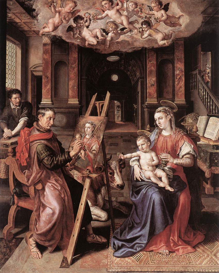 São Lucas pintando a Virgem Maria