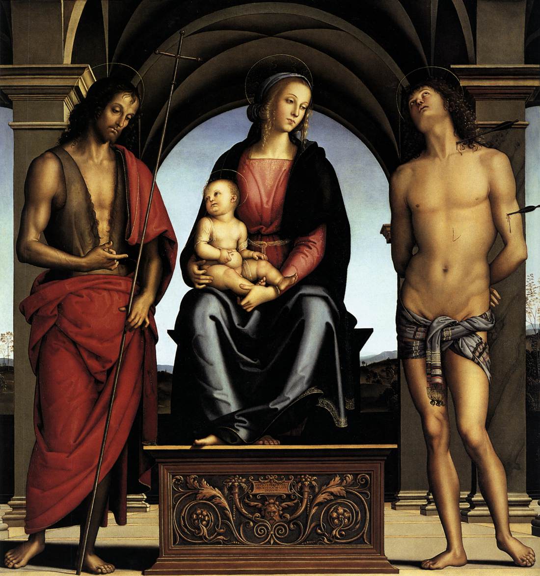 The Virgin Between Saint John the Baptist and Saint Sebastian