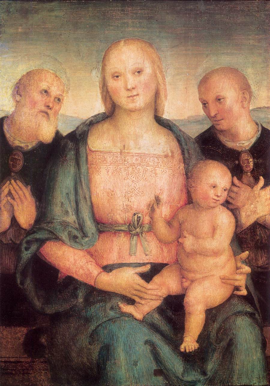 La vierge et l'enfant avec les saints