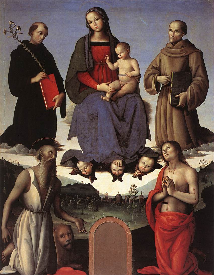 The Virgin and the Child con quattro santi (pala d'altare di Tezi)