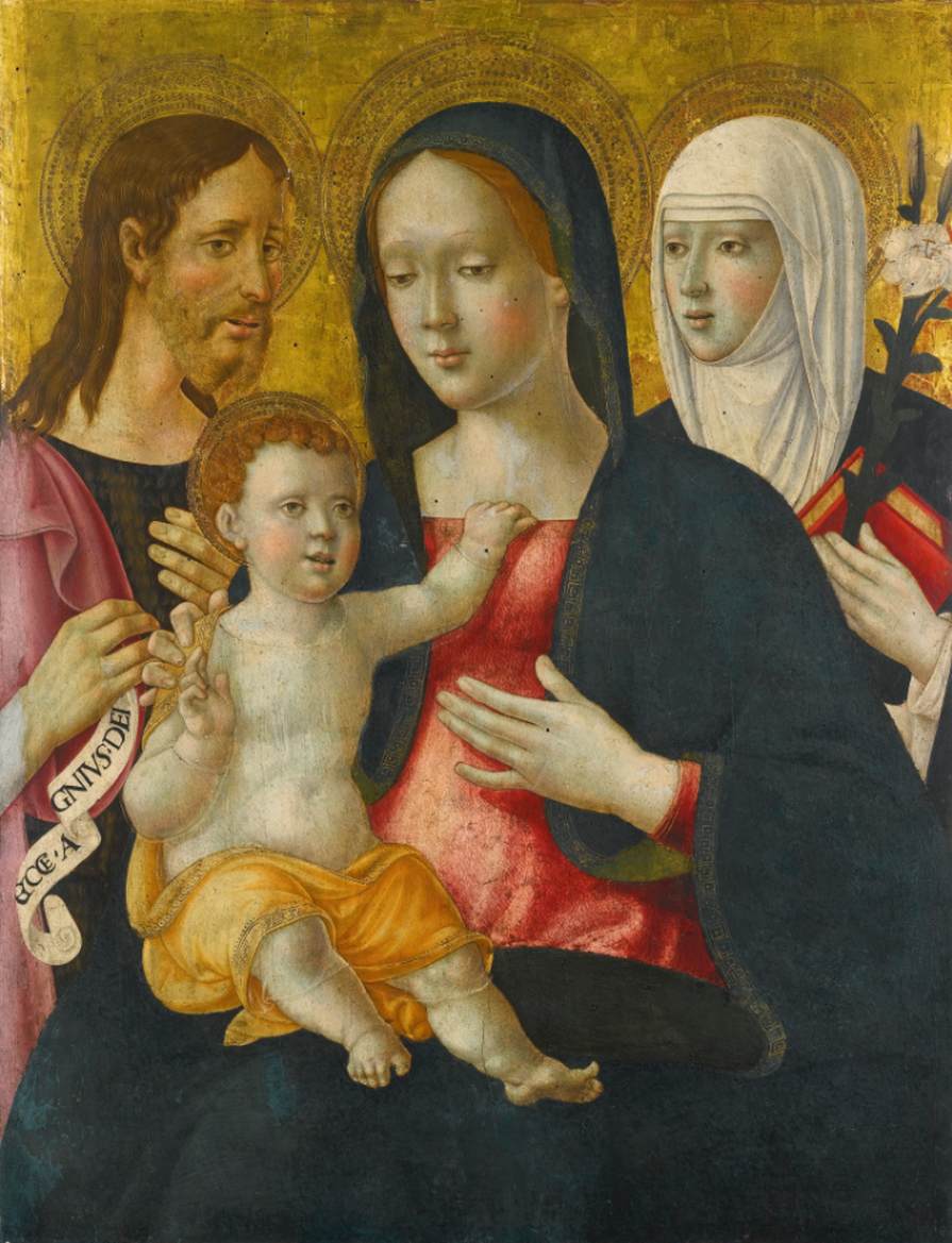 La Virgen y el Niño con San Juan Bautista y Catalina