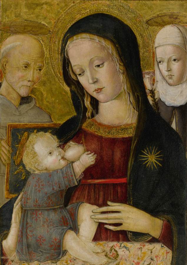 Jomfruen og barnet med Santo Bernardino og Catalina de Siena