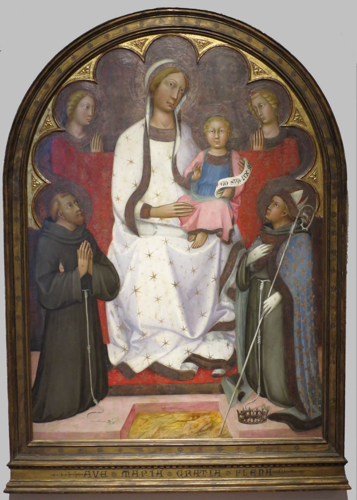 Madonna and Child with Two Angels, Saint Francis and Louis of Toulouse