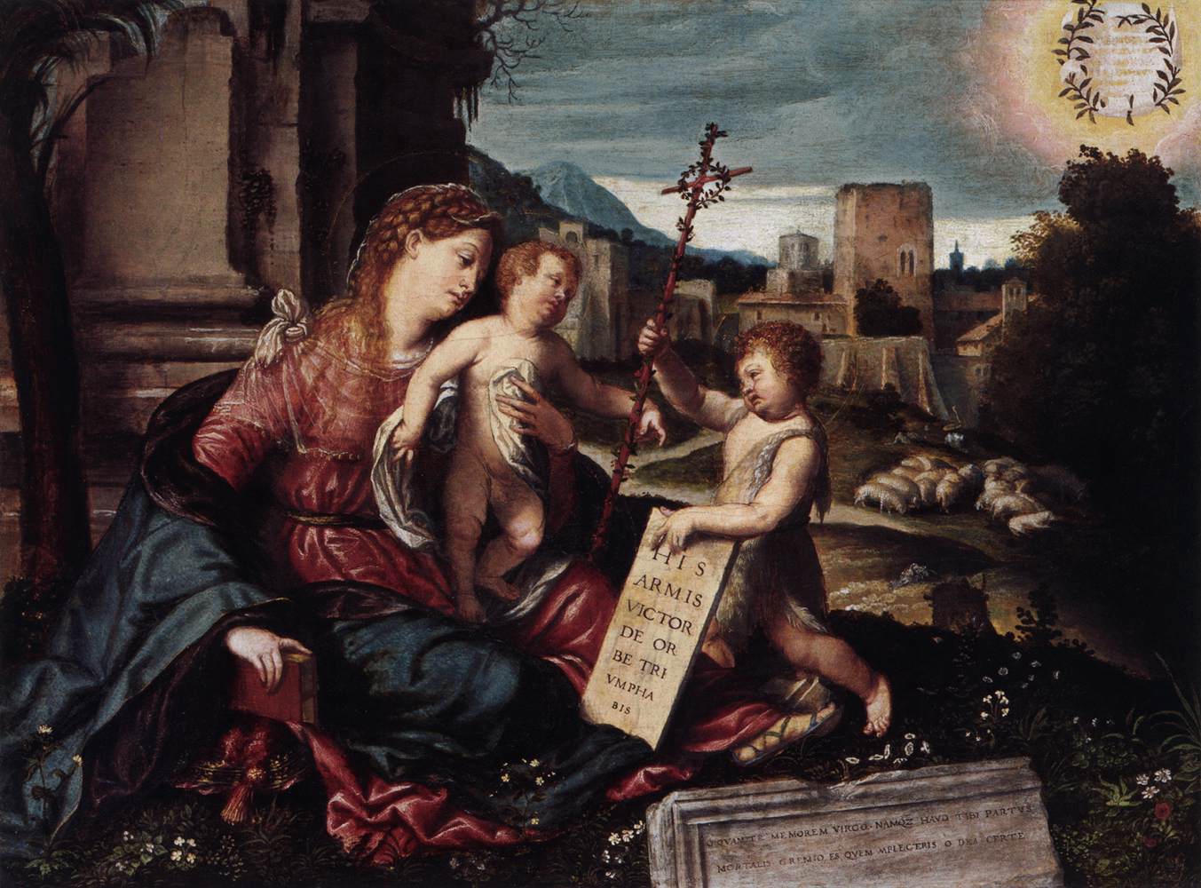 La vierge avec l'enfant et le jeune San Juan