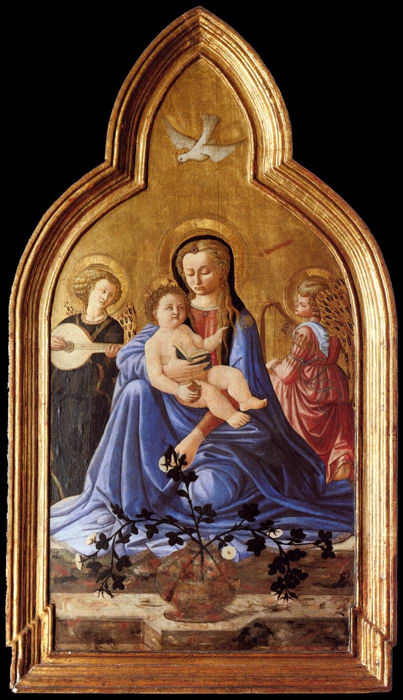 La vierge et l'enfant avec deux anges (la vierge de l'humilité)