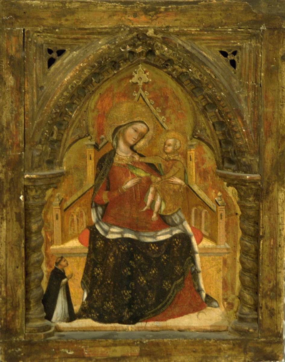 Virgin and Child with a Dominican Monk