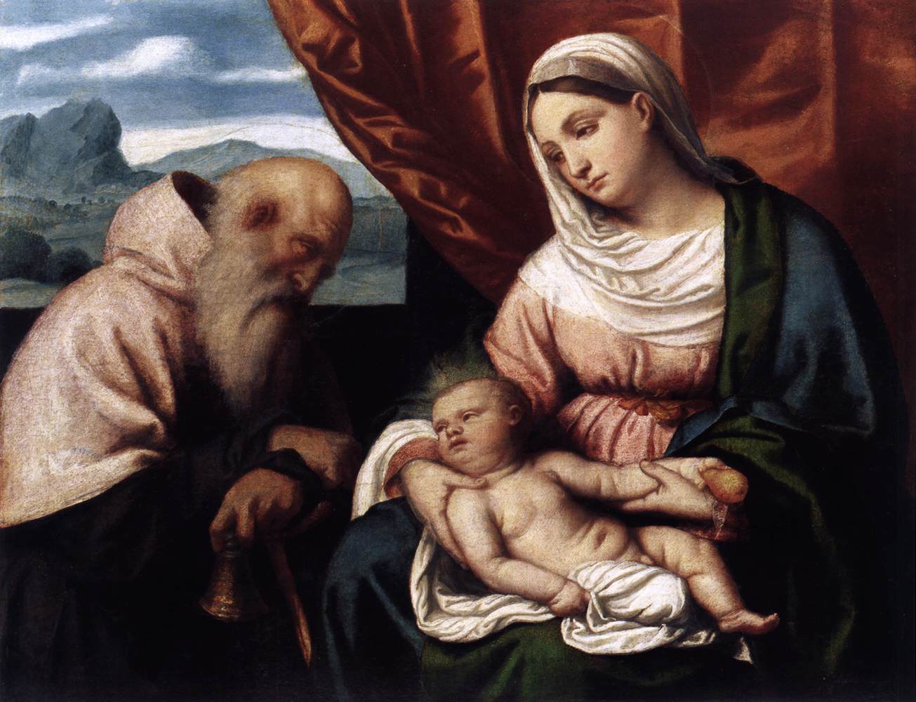 La Vergine con El Niño e San Antonio