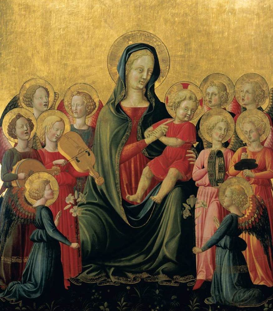 Madonna and Child with Angels Making Music