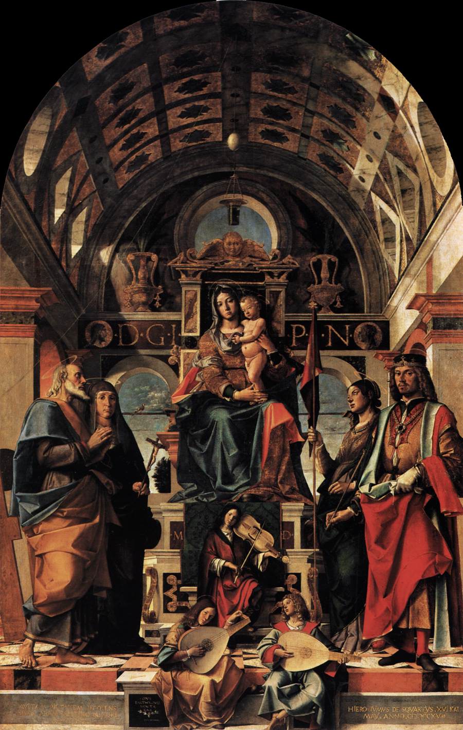 Virgin and Child Enthroned with Saints