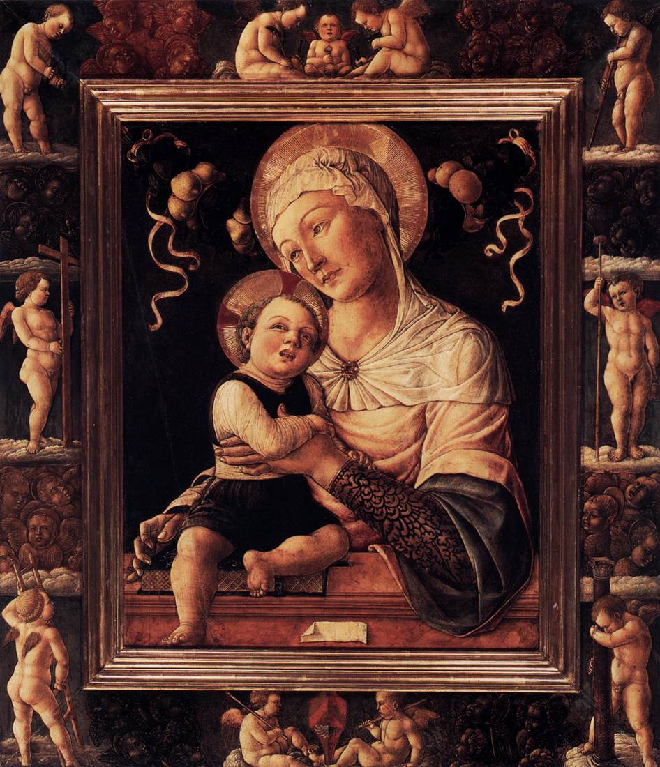 La vierge et l'enfant dans Marco peint