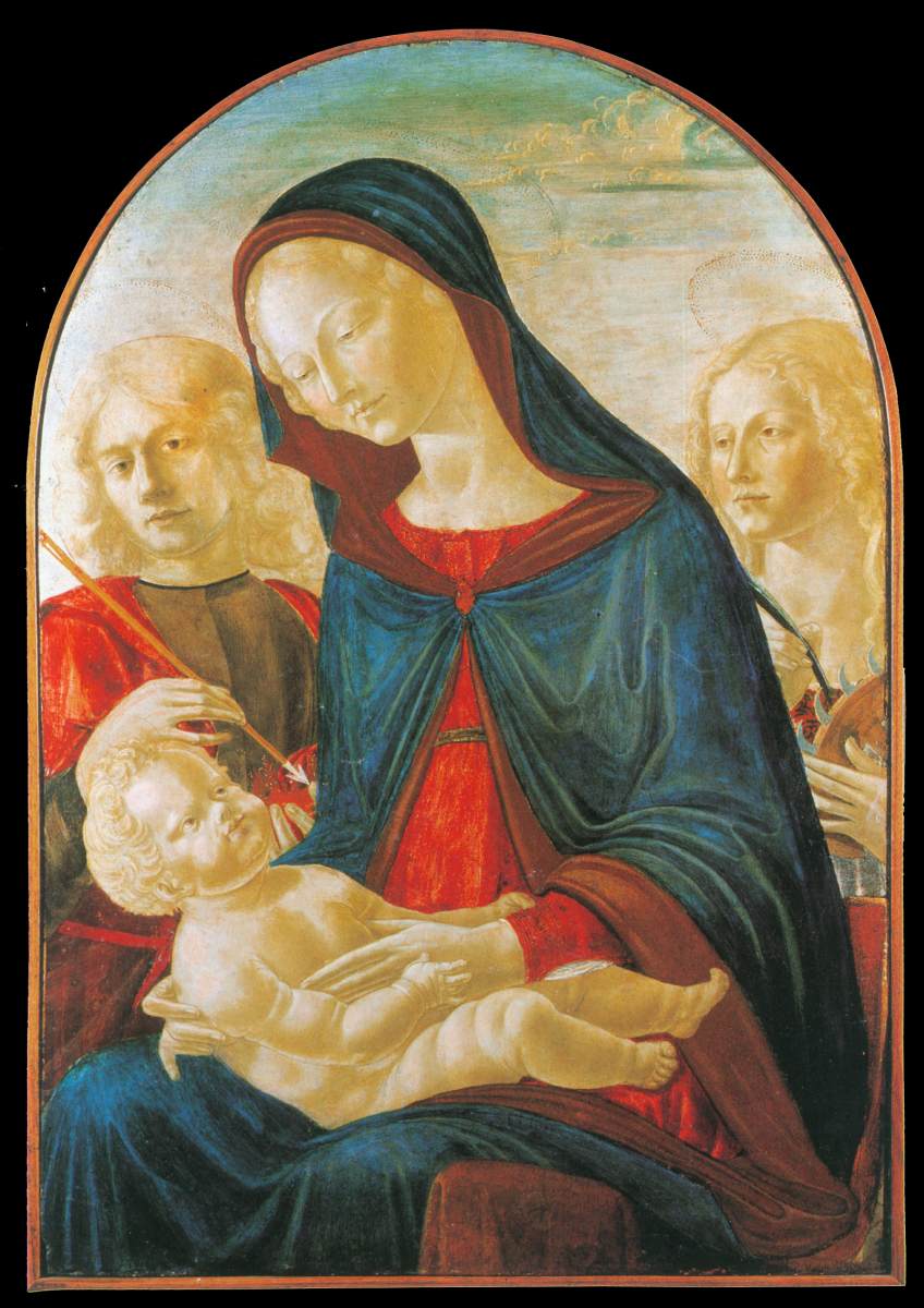 La Vergine con El Niño, San Sebastián e Santa Catalina de Alejandría